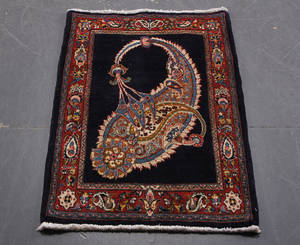 2 Persiske tæpper, Et Arak tæppe 93 x 62 cm, Et Larostan 201 x 131 cm 2