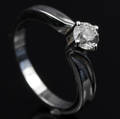 Solitaire ring ca. 0.46 ct.