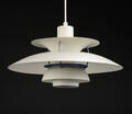 Poul Henningsen. PH5 pendel, hvidlakeret. Denne vare er sat til omsalg under nyt varenummer 5051396