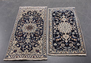Persisk Nain tæppe 2 stk. 131 x 65 cm.  70 x 135 cm 2