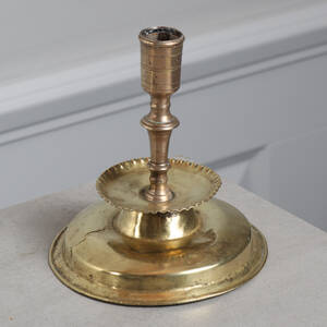 LJUSSTAKE, mässing, 1700-tal