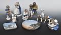 En samling figurer mm., porcelæn, BG., Kgl. P.11
