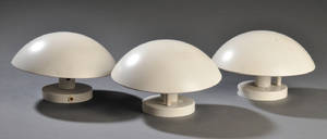 Poul Henningsen. Tre PH-hatte væglampetter. 3