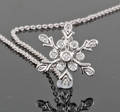 Diamond pendant necklace, 18kt approx.0.12ct