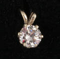 Diamant vedhæng, ca. 0.35 ct.
