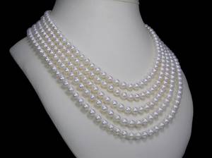 Akoya-Perlenkette - endlos aufgezogen, ca 250 cm