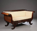 Senempire sofa af mahogni