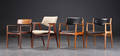 Erik Kirkegaard m.fl. fire stole, teak, 1950erne. 4