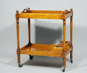 SERVERINGSVAGN, 1900-TAL, MAHOGNY, HJULTRISSOR, HÖ69 CM, 60 X 40 CM