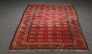 Afghansk tæppe, 235 x 133 cm.