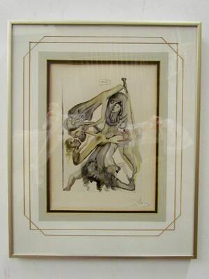 Akvatint, Salvador Dalí 1904-1989