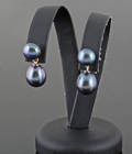 Fresh water pearl gold earrings 2