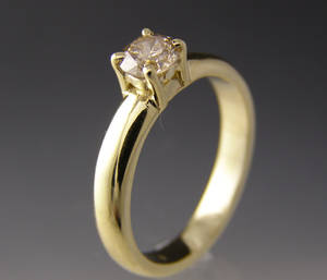 Solitaire ring ca. 0.53 ct.