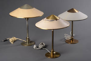 Tre Fog  Mørup. Kongelys bordlamper. 3