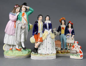 Staffordshire figurer, fajance 4