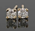 Earrings in 14k set with brilliant cut diamonds 0.54 ct2