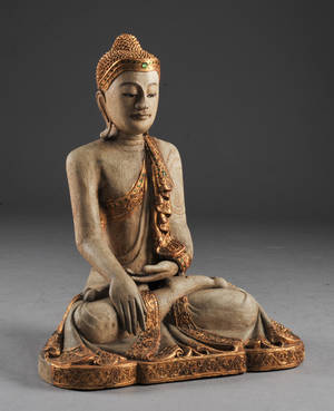 Siddende Buddha, Sydøstasien, 20. årh.