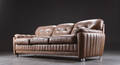 Tre-pers. sofa, læder. 