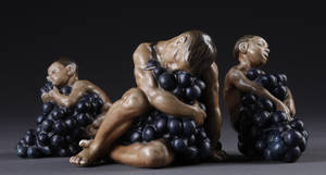 Kai Nielsen. Tre figurer, stentøj. Bing og Grøndahl. 3