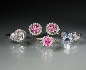 Konvolut Silberschmuck 3 Ringe und Ohrschmuck  5 