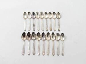 Kaffeskedar, 18 st. silver