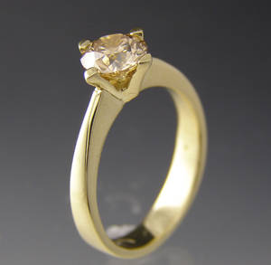 Solitaire ring ca. 1.09 ct.