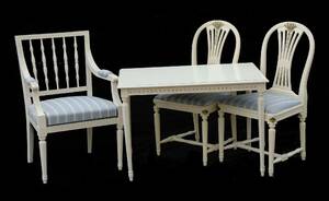 Möbler 4 delar, gustaviansk stil, 1900-tal