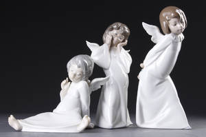 Lladro. Tre figurer, porcelæn. 3