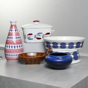 PARTI KERAMIK, bl.a Stig Lindberg