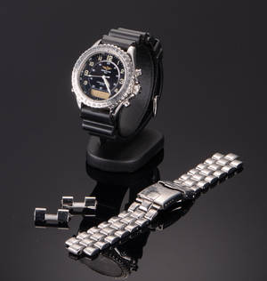 Breitling Chronographe Reveil, herrearmbåndsur