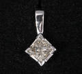 Diamant vedhæng, ca. 0.30 ct.