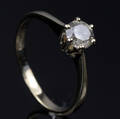 Solitaire ring ca. 0.63 ct.