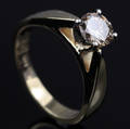 Solitaire ring ca. 0.80 ct.