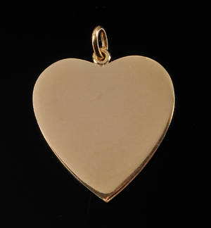 Bræmer-Jensen. Hjertevedhæng af guld - 8,3 gram