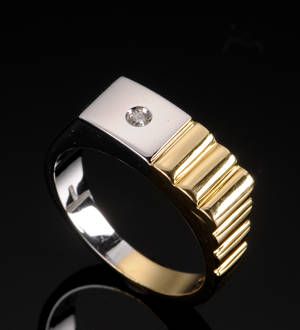 Herrering med brillant