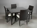 Havemøbelsæt af polyrattan, bord med fire stole, Keops Collection 5