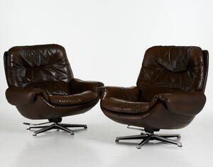 Fåtöljer 1 par skinn