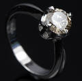 Solitaire ring ca. 1.11 ct.