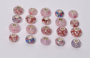 Charlotte Borgen, 20 charms - rosa farve komb. 20