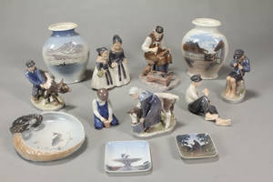 Samling figurer BG samt Kgl. m.m. 12