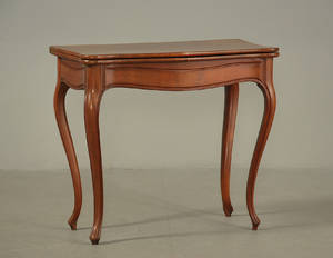 Nyrokoko spillebord af mahogni, ca. 1860-1870