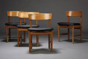 Børge Mogensen. Spisestole, massivt egetræ 4