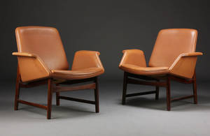 Dansk møbelproducent, par lænestole 2