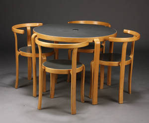 Rud Thygesen  Johnny Sørensen. Stabelstole armstole samt spisebord 5