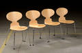 Arne Jacobsen. Fire Myrestole, model 3101, ahorn 4 