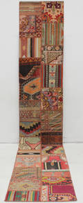 Patchwork kelimcarpet, handsydd
