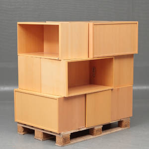 Reolmoduler bøgetræ 9