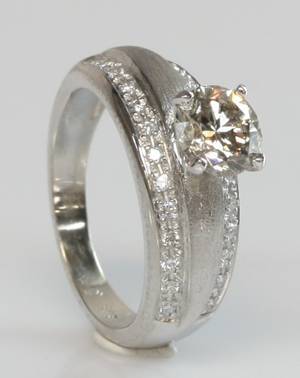 Brillantring, ca. 1.50 ct.
