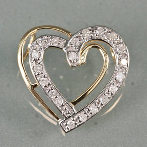 Diamantvedhæng. Ca. 0.25 ct.
