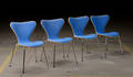 Arne Jacobsen. Fire syverstole, model 3107 4 